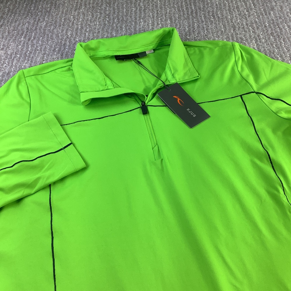 KJUS Men's Race Midlayer Half Zip Long Sleeve Golf Pullover Size 52 L NWT
